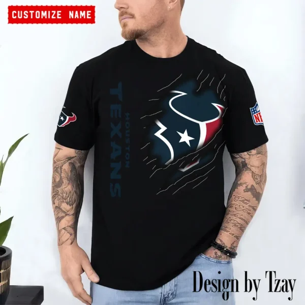 Houston Texans Summer Fashion Casual T-Shirt Gift For Sport Fans AZTS1058