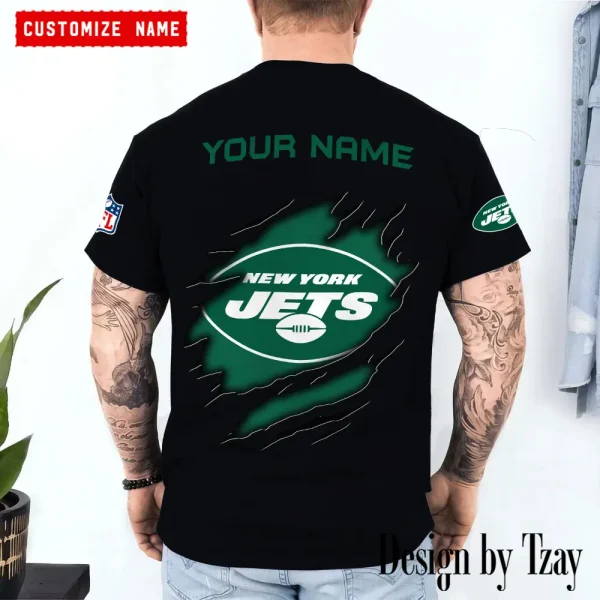 New York Jets Summer Fashion Casual T-Shirt Gift For Sport Fans AZTS1065 - Image 2