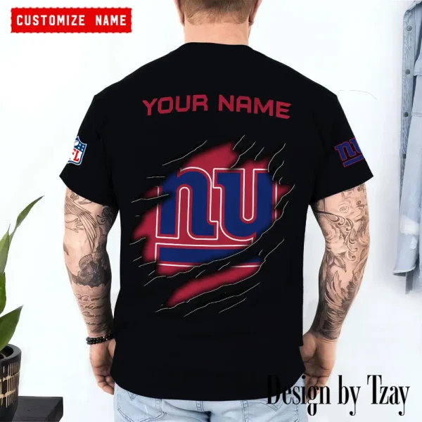 New York Giants Summer Fashion Casual T-Shirt Gift For Sport Fans AZTS1066 - Image 2