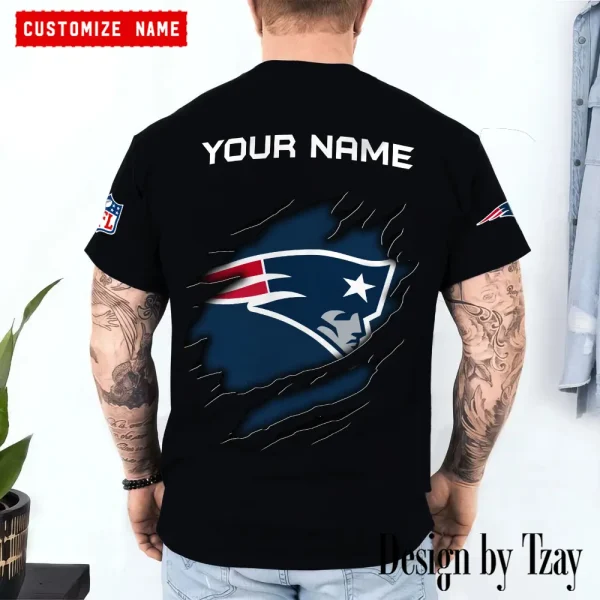New England Patriots Summer Fashion Casual T-Shirt Gift For Sport Fans AZTS1068 - Image 2