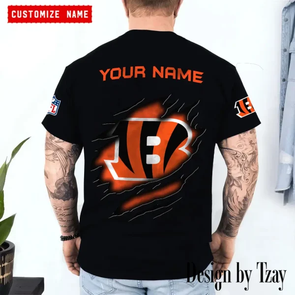 Cincinnati Bengals Summer Fashion Casual T-Shirt Gift For Sport Fans AZTS1070 - Image 2