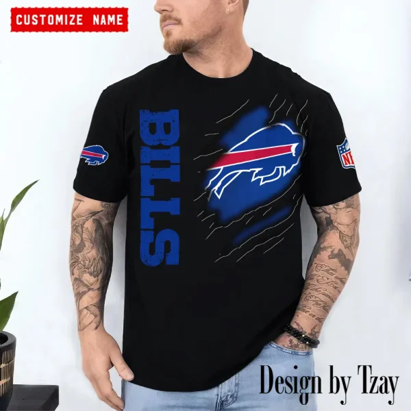 Buffalo Bills Summer Fashion Casual T-Shirt Gift For Sport Fans AZTS1073