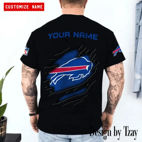 Buffalo Bills Summer Fashion Casual T-Shirt Gift For Sport Fans AZTS1073 - Image 2