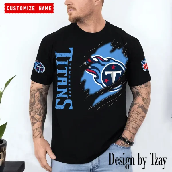Tennessee Titans Summer Fashion Casual T-Shirt Gift For Sport Fans AZTS1077