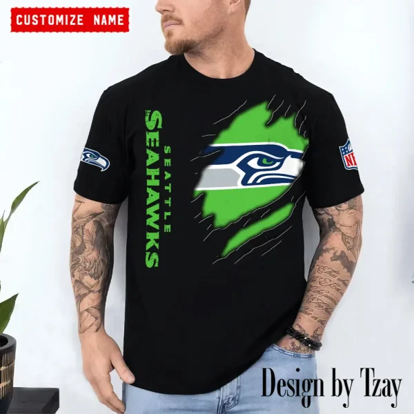 Seattle Seahawks Summer Fashion Casual T-Shirt Gift For Sport Fans AZTS1080