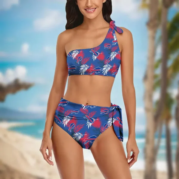 Buffalo Bills Women’s One-shoulder Two Piece Swimsuit Set