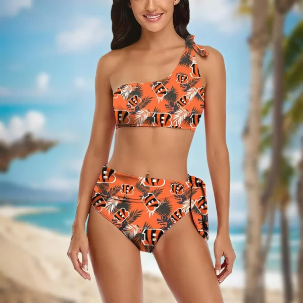 Cincinnati Bengals Women’s One-shoulder Two Piece Swimsuit Set