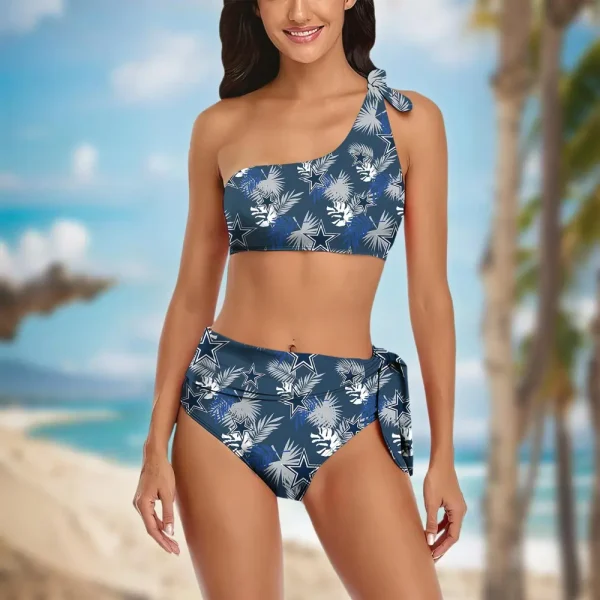 Dallas Cowboys Women’s One-shoulder Two Piece Swimsuit Set