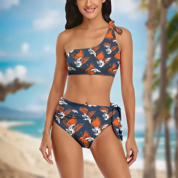 Denver Broncos Women’s One-shoulder Two Piece Swimsuit Set
