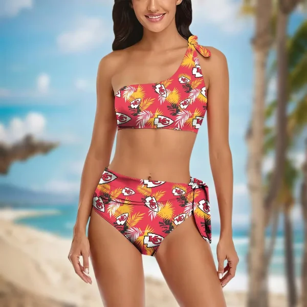 Kansas City Chiefs Women’s One-shoulder Two Piece Swimsuit Set