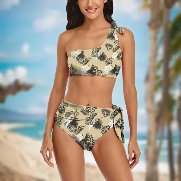 New Orleans Saints Women’s One-shoulder Two Piece Swimsuit Set