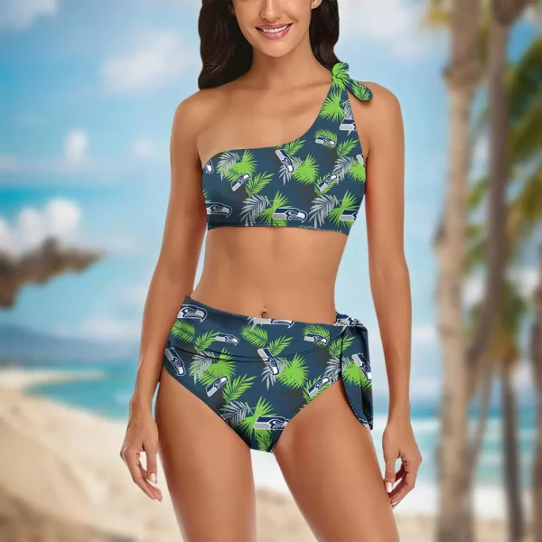 Seattle Seahawks Women’s One-shoulder Two Piece Swimsuit Set