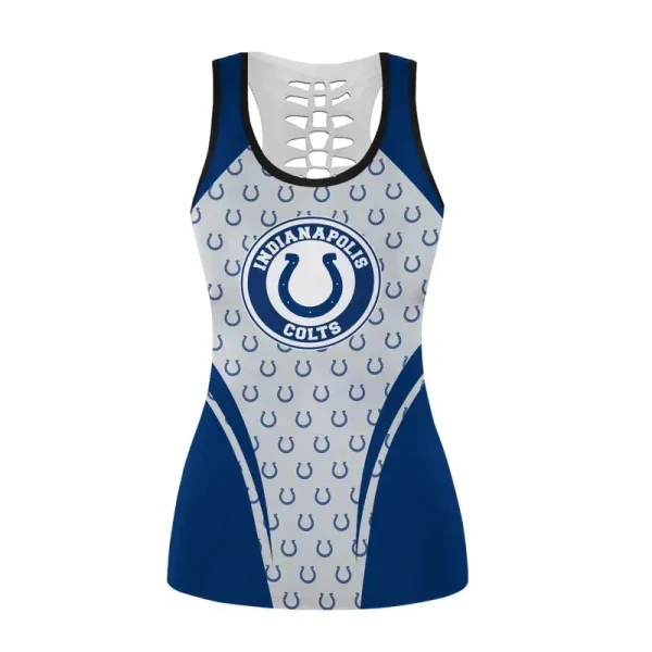 Indianapolis Colts  Combo Hollow Tank Top Sports Shorts - Image 2