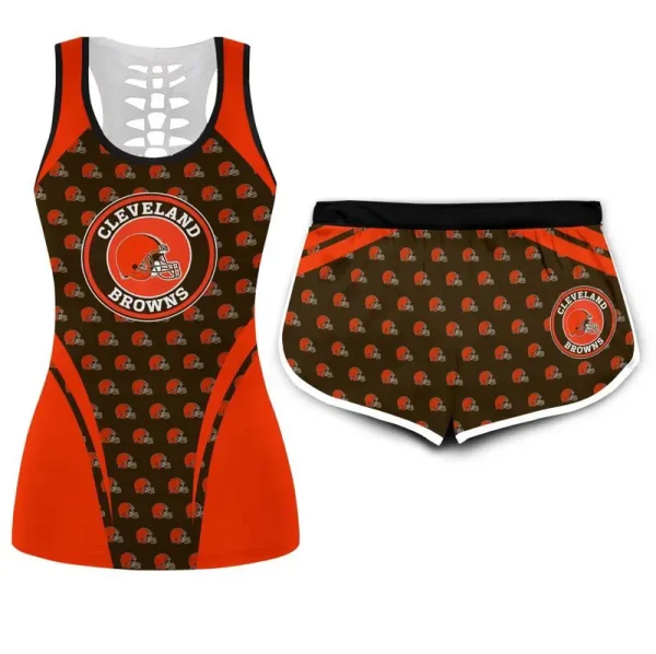 Cleveland Browns Combo Hollow Tank Top Sports Shorts