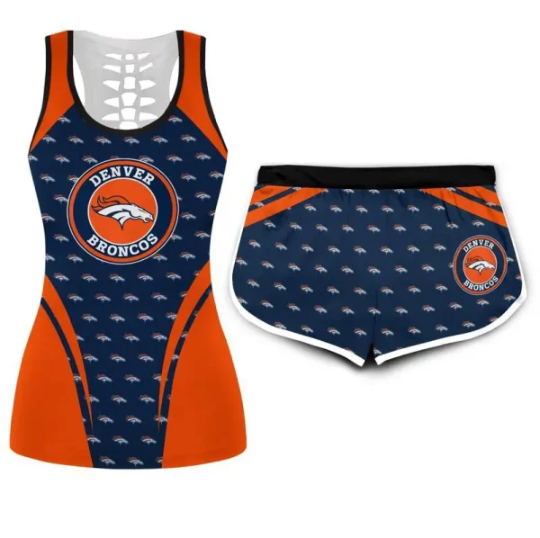 Denver Broncos Combo Hollow Tank Top Sports Shorts