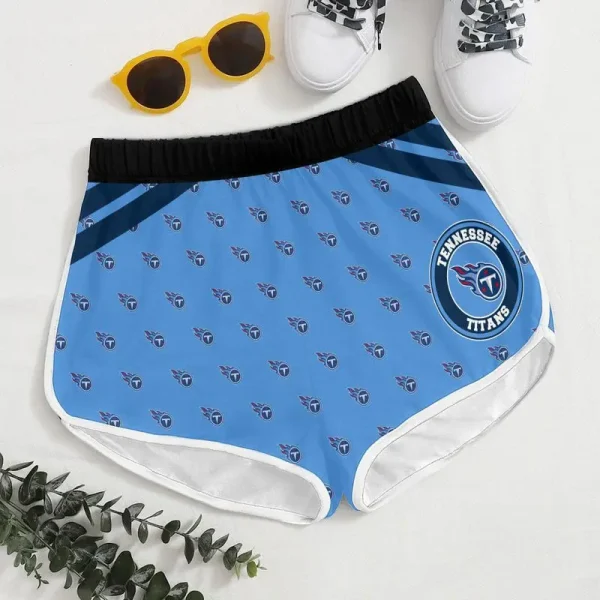 Tennessee Titans Combo Hollow Tank Top Sports Shorts - Image 2