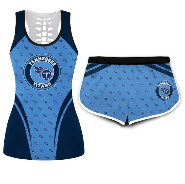 Tennessee Titans Combo Hollow Tank Top Sports Shorts