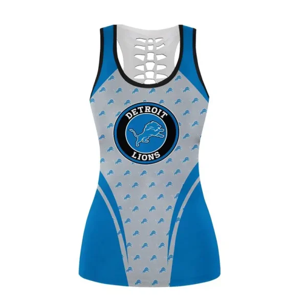 Detroit Lions Combo Hollow Tank Top Sports Shorts - Image 3