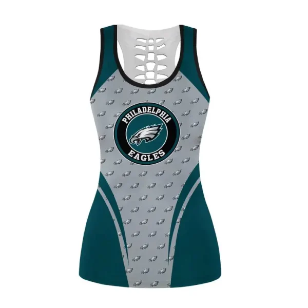 Philadelphia Eagles Combo Hollow Tank Top Sports Shorts - Image 3