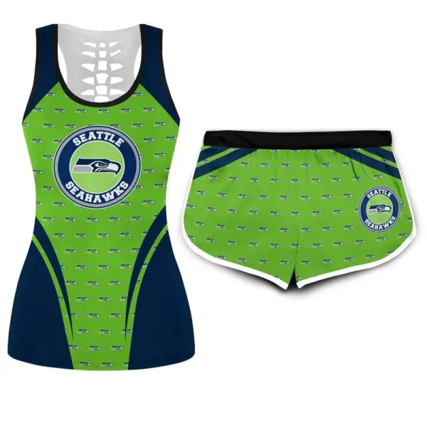 Seattle Seahawks Combo Hollow Tank Top Sports Shorts