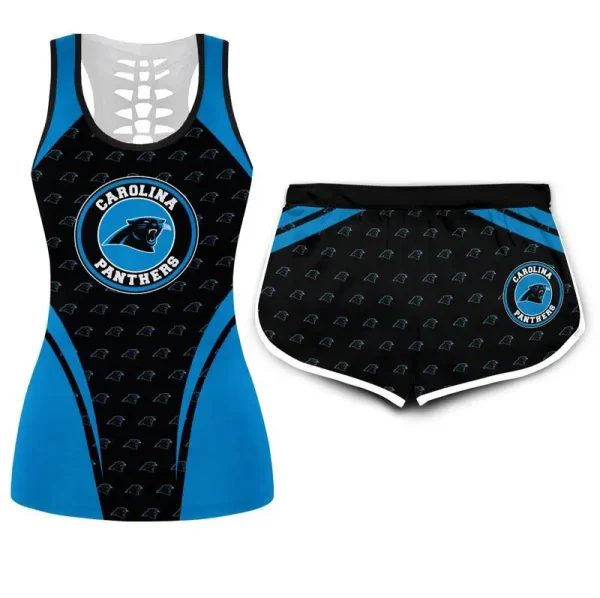 Carolina Panthers Combo Hollow Tank Top Sports Shorts