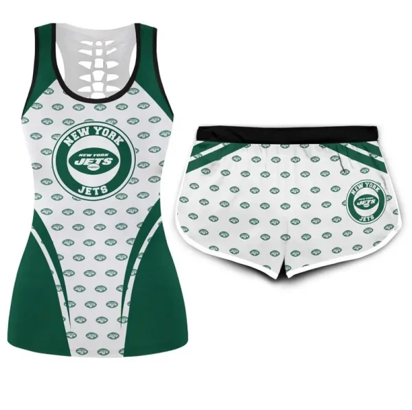 New York Jets Combo Hollow Tank Top Sports Shorts