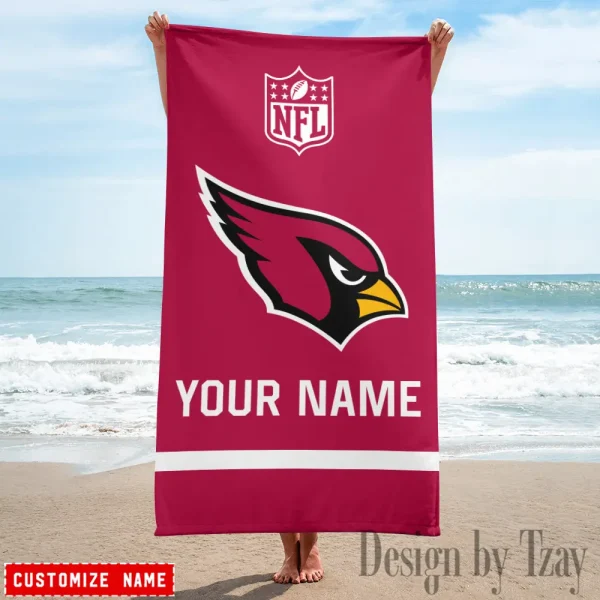 Arizona Cardinals Personalized Limited Edition Beach Towel For Fan AZBTOWEL355 - Image 2