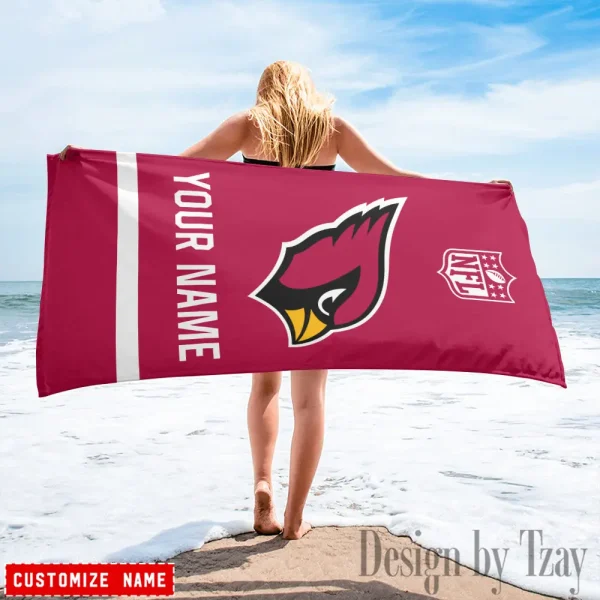 Arizona Cardinals Personalized Limited Edition Beach Towel For Fan AZBTOWEL355 - Image 3