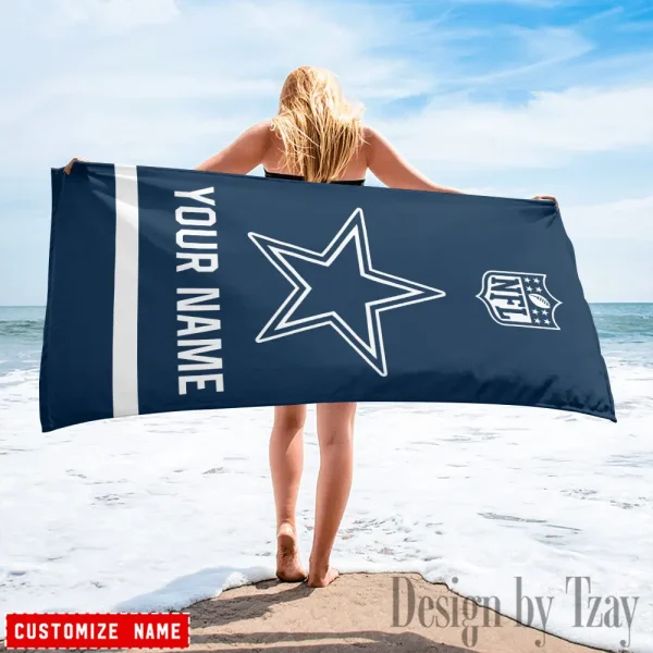 Dallas Cowboys Personalized Limited Edition Beach Towel For Fan AZBTOWEL363 - Image 2