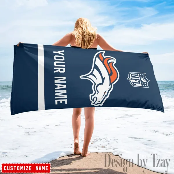 Denver Broncos Personalized Limited Edition Beach Towel For Fan AZBTOWEL364 - Image 2