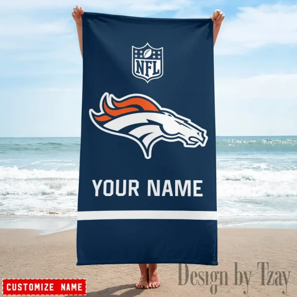 Denver Broncos Personalized Limited Edition Beach Towel For Fan AZBTOWEL364 - Image 3