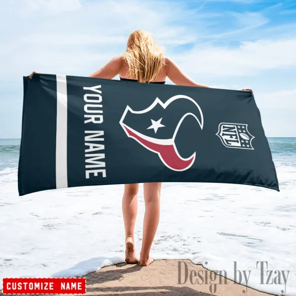 Houston Texans Personalized Limited Edition Beach Towel For Fan AZBTOWEL367