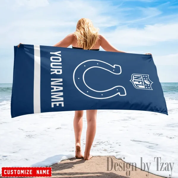 Indianapolis Colts Personalized Limited Edition Beach Towel For Fan AZBTOWEL368 - Image 2