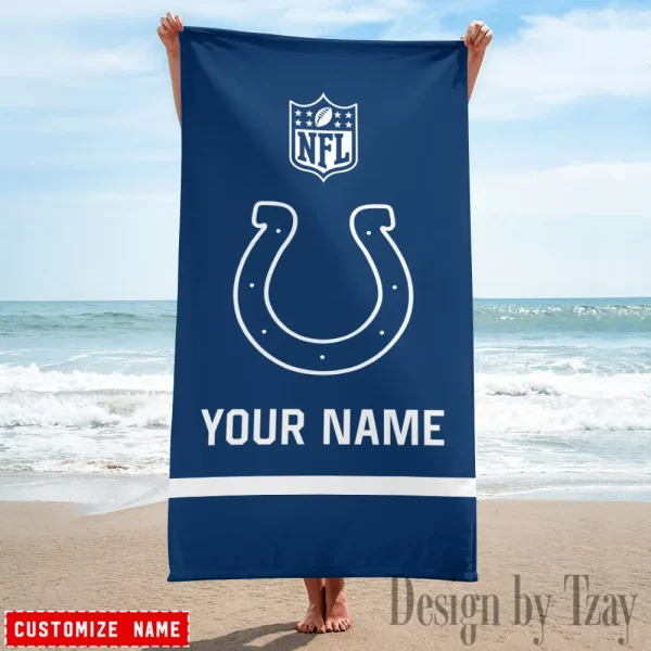 Indianapolis Colts Personalized Limited Edition Beach Towel For Fan AZBTOWEL368 - Image 3