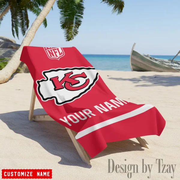 Kansas City Chiefs Personalized Limited Edition Beach Towel For Fan AZBTOWEL370