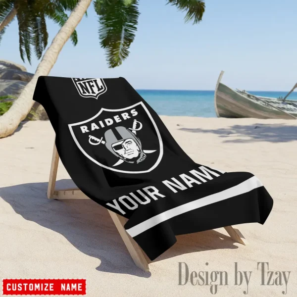 Las Vegas Raiders Personalized Limited Edition Beach Towel For Fan AZBTOWEL371 - Image 3