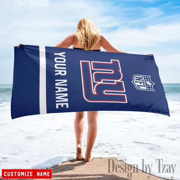 New York Giants Personalized Limited Edition Beach Towel For Fan AZBTOWEL378 - Image 3