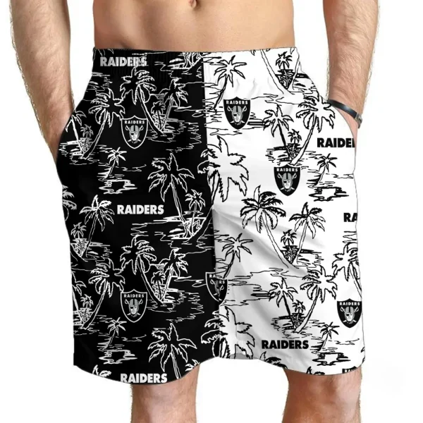 Las Vegas Raiders Casual Men's Drawstring Shorts Trending 2025 BGSHORT177