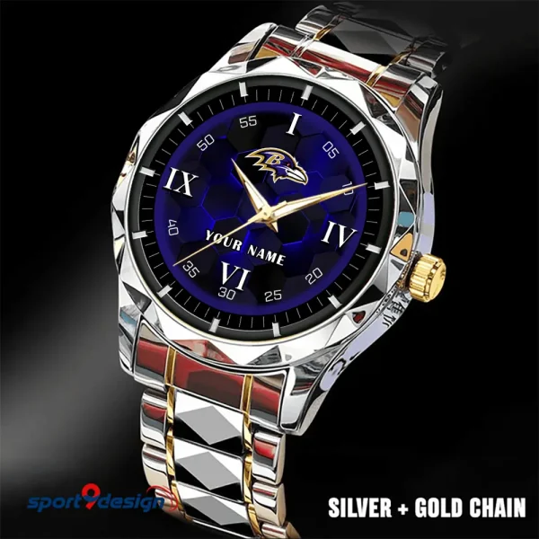 Baltimore Ravens Luxury Diamond Men Wristwatch Trending 2025 SPTDMW100 - Image 2