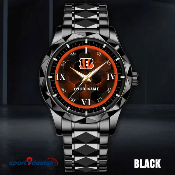 Cincinnati Bengals Luxury Diamond Men Wristwatch Trending 2025 SPTDMW104 - Image 4