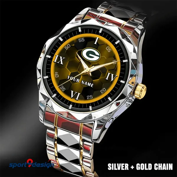 Green Bay Packers Luxury Diamond Men Wristwatch Trending 2025 SPTDMW109 - Image 5