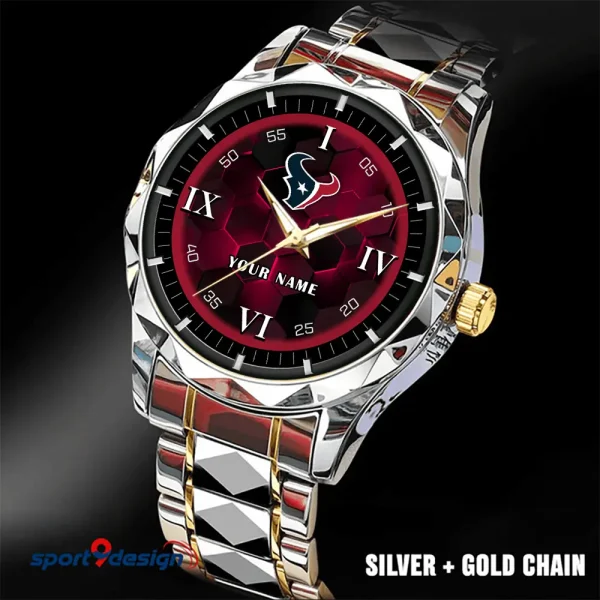 Houston Texans Luxury Diamond Men Wristwatch Trending 2025 SPTDMW110 - Image 3