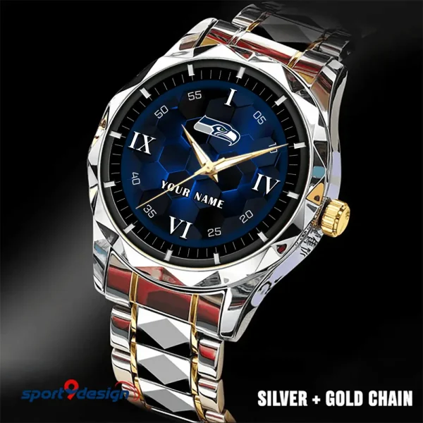 Seattle Seahawks Luxury Diamond Men Wristwatch Trending 2025 SPTDMW126 - Image 5