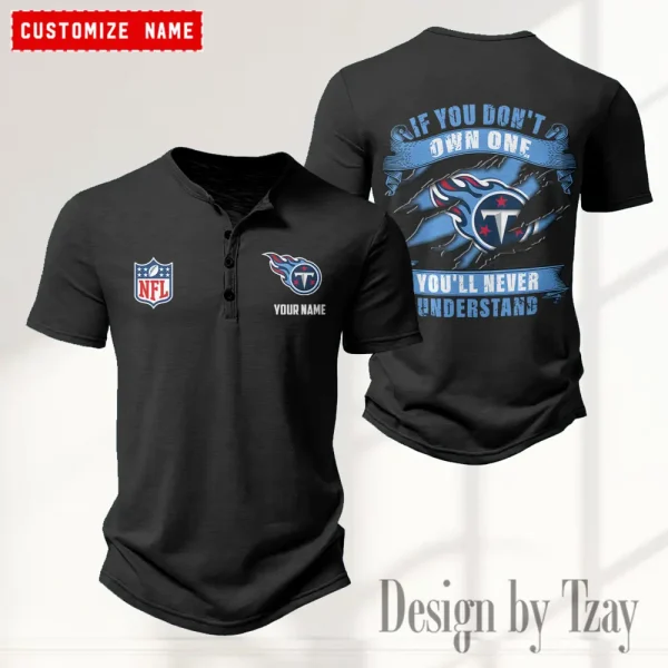 Tennessee Titans Men's Button Henley Collar T-Shirt New Fashion 2025 SPTMBHCTS095 - Image 4