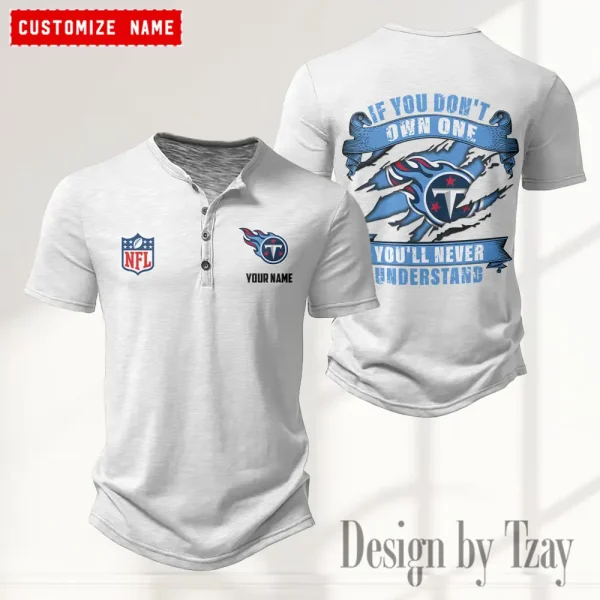 Tennessee Titans Men's Button Henley Collar T-Shirt New Fashion 2025 SPTMBHCTS095 - Image 5