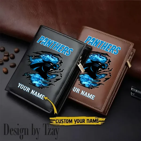 Carolina Panthers Men Slim Vertical Wallets New 2025 SPTLVW168