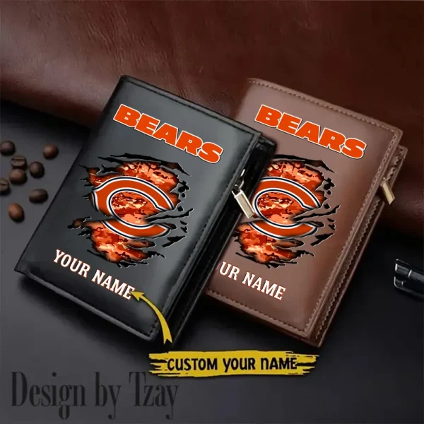 Chicago Bears Men Slim Vertical Wallets New 2025 SPTLVW169