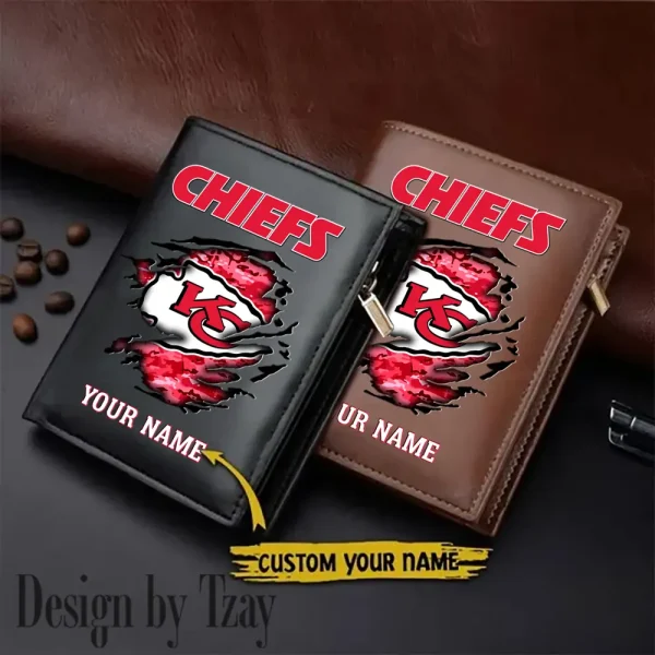 Kansas City Chiefs Men Slim Vertical Wallets New 2025 SPTLVW179
