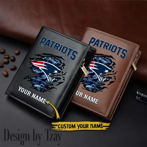New England Patriots Men Slim Vertical Wallets New 2025 SPTLVW185