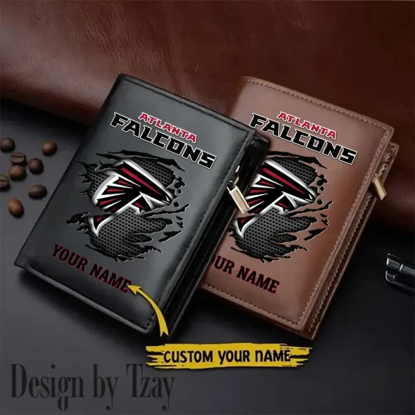 Atlanta Falcons Men Slim Vertical Wallets New 2025 SPTLVW197